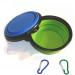 Piepea Collapsible Dog Bowl 2 Pack Travel Bowl Made of Food-Grade Silicone BPA-Free Portable Foldable Dog Cat Food Water Feeding Bowl Two Free Carabiners - Buy Online on GoSupps.com