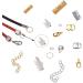 EuTengHao 440Pcs Ribbon Bracelet Kit - Jewelry Findings Supplies with Ribbon Ends, Lobster Clasps, Jump Rings - Gold and Silver - Buy Online on GoSupps.com