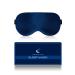 BLSSNZ Silk Sleep Mask for Women - Soft Breathable Organic Natural Mulberry Silk Fabric Blackout Eye Mask for Sleeping with Adjustable Straps No Pressure Eye Mask for Travel Essentials (Navy Blue)