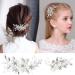 GOIYZTTR 2 Pieces Crystal Vines Flower Leaf Headpieces Bride Wedding Crystal Flower Vines HairPiece Elegant Silver Crystal Hair Accessories Suitable for Women and Girls - Buy Online on GoSupps.com