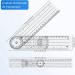 Xeodaun 4 Pieces Goniometer Physiotherapy 360 Degree Rotation Protractor Physiotherapy PVC for Physiotherapy Sports Therapy - Buy Online on GoSupps.com