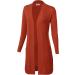 MAYSIX APPAREL Long Sleeve Open Front Cardigan with Pocket for Women - Rust (S-3XL) - Buy Online on GoSupps.com