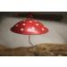 Posiwio Fat Ball Holder Umbrella Red with White Dots - 11.5 cm Diameter 31 cm Hanging Length - Perfect for Feeding Birds - Buy Online on GoSupps.com