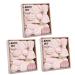 Baluue 3 Sets Dry Hair Towel Set Home Shower Ball Esponjas Para El Cuerpo Bath Ball Pink Twisted Yarn