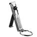 Folding Nail Cutter - Portable Nail Cutters Thick Nails Jaw Opening Cutter with File Ultra Slim Folding Safety Lock | Stainless Steel Nail Clippers Portable Nail Clipper with Nail Files Keychain
