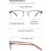 Vevesmundo Multifocal Blue Light Filter Glasses for Men - Set of 4 Reading Glasses (Strengths +1.0 to +3.5) - Premium Eye Protection - Buy Online on GoSupps.com