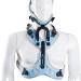 Fixed head neck and breaststuishes adjustable cervical spine orthesis U-traction neck support for the neck collar firm traction clasps support for lumbar vertebral fractures arthritis