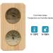 Premium 2-in-1 Sauna Thermometer & Hygrometer - Accurate Humidity Measurement for Wooden Saunas - Buy Online on GoSupps.com
