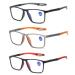 POHDHK 3 Pack Sport Ultralight Anti Blue Light Presbyopia Glasses Reading Glasses that Block Blue Light 3 Colors 4 x