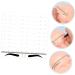 FOMIYES 50pcs Eyebrow Positioning Ruler Tools Eyebrow Makeup Stencil Brow Template Eyebrow Trimming Sticker 18.00X3.80X0.10CM Yellow - Buy Online on GoSupps.com