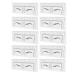 FOMIYES 10pcs Eyebrow Design Ruler Diy Eyebrow Stencil Measuring Shaper Tool Brow Ruler Drawing Tool Make up