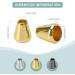 30pcs Metal Bell Stopper Conical Cord Ends Lock Fastener Zipper Pull for DIY Lanyard Clothes Backpack (Multicolor) - Buy Online on GoSupps.com