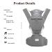 6-in-1 Baby Carrier with Hip Seat & Lumbar Support - Adjustable for Newborn to Toddler - Light Grey, 7-41 lbs - Ideal for All Seasons & Activities - Buy Online on GoSupps.com
