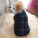 PIXRIY X-Small Dog Sweater Fleece Vest with Leash Ring for Winter - Christmas Puppy Clothes for Small Dogs and Cats - Black Grey Plaid - Buy Online on GoSupps.com