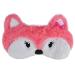 Ulbemoll Cute Sleeping Mask Pink Fox Soft Plush Fluffy Sleep Mask Funny Cartoon Fox Blindfold Novelty Eye Cover Eyeshade Shade for Kids Girls and Adult Travel (Pink Fox)
