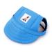 Generic Dog Hat Pet Hat Adjustable Sun Protection for Dogs 1 Piece (M) Blue