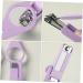 Ipetboom 1pc Nail Clippers Portable Nail Cutters Cat Claw Trimmer Small Dog Nail Puppy Nail Cuticle Clippers Toenails Clippers Toenail Clipper Magnifier Purple Child Led Stainless Steel Purple 15*4.5*1.6cm - Buy Online on GoSupps.com