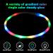 Auauy LED Light Neck Band for Dogs & Cats | Adjustable USB Charging Waterproof Safety Silicone Collar - 4 Color Modes - Buy Online on GoSupps.com