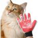 Marchul Pet Grooming Glove - Deshedding Massage Mitt for Cats, Dogs, Horses - Long/Short Hair Remover - 1 Pair (Red) - Buy Online on GoSupps.com
