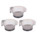 Minkissy 3pcs Plastic Hair Dye Bowl Salon Hair Color Mixing Bowl Professional Hair Color Bowls for Hairdresser Barbers