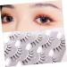 Angoily 5 Pairs Diamond Eyelashes False Eyelash Women Fake Lash Decor Christmas Lashes Asian Decor Girls Lashes Colored Lash Clusters Fake Eyelashes Fluffy Miss Fiber Transparent Line - Buy Online on GoSupps.com