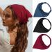 Catery Floral Elastic Hair Scarf Boho Headband Head Kerchief Turban Headbands Triangle Hair Bandana Floral Print Hair Scarves Vintage Hair Accessores for Women and Girls (Pack of 3) (C)