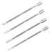 4 Pieces Cuticle Pusher and Cuticle Cutter Stainless Steel Cuticle Remover Tool for Nail Exfoliation Gel Nail Removal Cuticle Pusher Set Cuticle Cutter for Fingernails and Toenails