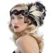 Vintage Flapper Headband | Great Gatsby Leaf Tiara 1920's Hair Accessory - Gold - Buy Online on GoSupps.com