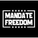 Mandate Freedom Decal - Stars - Truckers for Freedom Vinyl Sticker Auto Car Truck Wall Laptop(White)