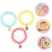 CALLARON 3pcs Children's Bracelet Fashion Bracelet Kids Suit Case Fruit Wrist Chain Friendship Bracelets Kid Suit Stretch Bracelet Kid Bracelets Decor Girl Gift Soft Ceramic Frosted Beads - Buy Online on GoSupps.com