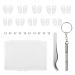 WUNDER 10 Pairs Silicone Air Chamber Eyeglass Nose Pads Eyeglass Repair Kit Eyeglass Screws and Mini Screwdriver