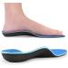 Plantar Fasciitis High Arch Support Insoles - Shock Absorbing Orthotic Inserts for Men & Women, Maximum Cushioning for Work Boots & Shoes - Blue, Men's 8-10/Women's 8.5-10.5 - Buy Online on GoSupps.com