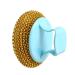Pots Metal Sponges Easy to Use Durable Practical Stainless Steel Wire Ball with Handle for Kitchen (Gold)
