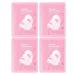 Facial care film Glow Up Facial Care Products 4 Pieces Moisturizing Firming Patches for Sleep Beauty Eye Neck Spa