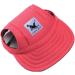 Urfeda Dog Hats - Adjustable Baseball Caps for Pets | Summer Sun Protection Travel Hats with Ear Holes & Chin Strap - Buy Online on GoSupps.com