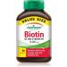 Jamieson Biotin 10 000 mcg Ultra Strength Softgels - Value Size Gluten-free 90 Count (Pack of 1) & 10 000 IU 100 Count (Pack of 1) Biotin + Vitamin A 10 000 IU - Buy Online on GoSupps.com