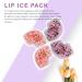 Glitter Powder Lip Ice Pack Cold Compress for Lipstick Longevity and Makeup Removal - Gift for Women - Ideal for Swelling and Wounds (4 pcs) - Buy Online on GoSupps.com