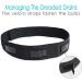 Adjustable Drain Holder Belt for Post-Op Breast Surgery Recovery - Large Black - Buy Online on GoSupps.com