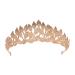 Sunshinesmile Bride Gold Leaves Hairbands Wedding Headpiece Tiaras for Women Wedding Bridal Hair Accessories Wedding Crowns Gold Tiaras Forehead Head Jewelry