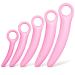 5 Size Silicone Pelvic Floor Muscle Dilator Exerciser Trainer Set Silicone Dilators for Pelvic Floor Personal Massager Tool (Rose Red)