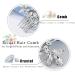Catery Crystal Bride Wedding Hair Comb | Rhinestone Bridal Side Combs for Women and Girls - Silver - Buy Online on GoSupps.com