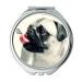 YENDOSTEEN Mirror Compact Mirror Dog Pug Animal Pet Cute Chubby Funny Tongue pocket mirror portable mirror