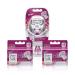 Pure Silk Contour 6 Women's Razor & 10 Ct. Refill Set