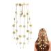 Daisy Flower Hair Crown Summer Solstice Headdress Flower Headbands for Women and Girls Beach Boho Festival Vacation Adjustable Hippie Hair Accessories Travel Wedding Party Headwear