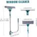 Window Cleaning Equipment Outside Window Cleaner U-Shaped Telescopic Double Sided Squeegee for Window Cleaning 2-in-1 Window Cleaning Kit for High Floor Window Mirrors Doors - Buy Online on GoSupps.com