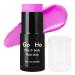 Mysense Cream-Blendable Purple Pink Face Body Paint Stick (1.06 Oz) Purple Pink Makeup Stick for Adults Children Halloween Cosplay SFX Makeup Waterproof Pink Eye Black Stick