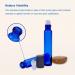 Buy BENECREAT 30 Space 10ML Cobalt Blue Glass Roller Bottles with Essential Oils Stainless Steel Balls Pipets & Funnels - Perfect for DIY Essential Oil Blends - Buy Online on GoSupps.com