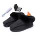 Adjustable Diabetic Shoes for Women Womens Comfortable Winter Thermal Fleece Lined Edema Diabetic Shoes Cozy Surgical Arthritis Hospital Footwear for Support Swollen Feet 8 Black