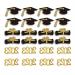 48 Pcs/Set Mini Graduation Cupcake Toppers Birthday Cake Decoration Students Graduation Party Mini Cake Ornaments Gifts Cupcake Toppers