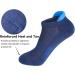 Men's Cushioned Ankle Athletic Socks (5 Pack) - Breathable, Performance Sport Tab Cotton Socks in Blue/Brown/Gray/Black/Dark Red - Buy Online on GoSupps.com